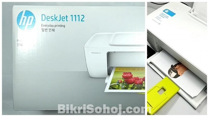 HP Deskjet 1112 Color Printer With Genuine 63 Cartridge